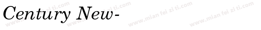 Century New字体转换